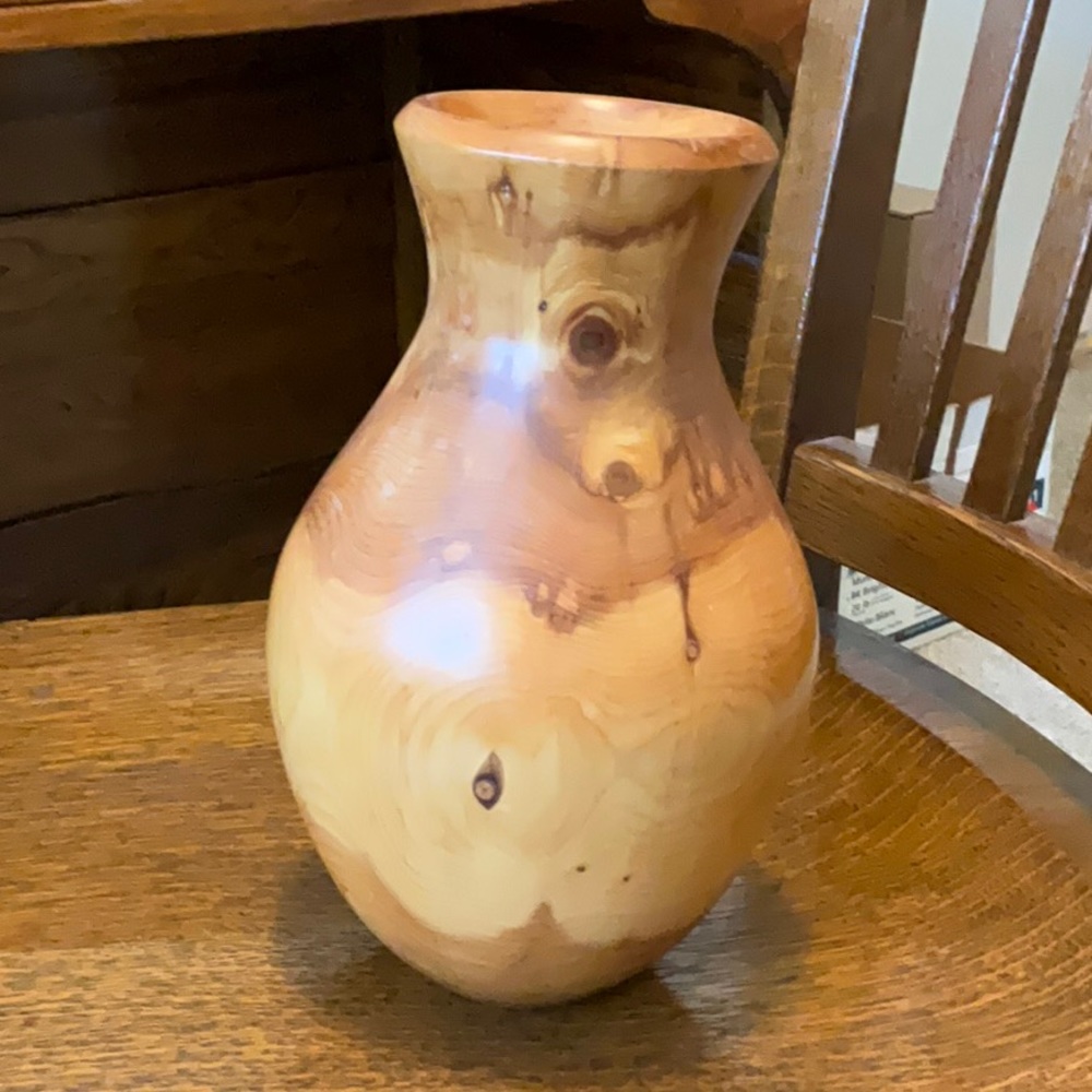 Burl Wood Vase